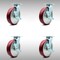 Service Caster 8 Inch SS Poly on Aluminum Caster Set with Roller Bearings and Brake/Swivel Lock SCC-SS30S820-PAR-TLB-BSL-4 - alternate 2